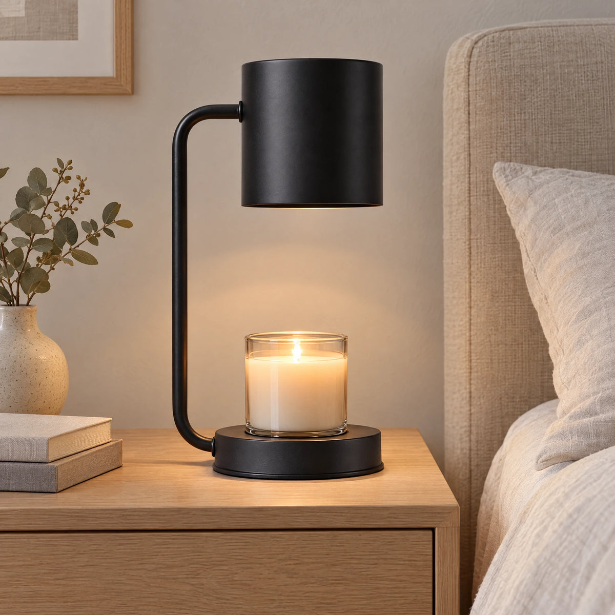 Cylinder Shade Candle Warmer Lamp