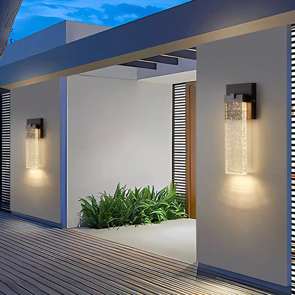 Modern LED Outdoor Wall Sconce Light – IP65 Waterproof Exterior Garden, Patio & Balcony Wall Lamp 110V US Plug Velumoza