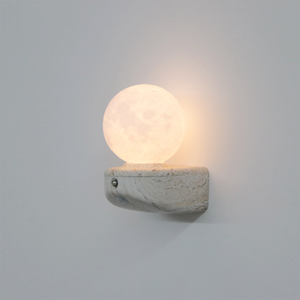 Magnetic Moon LED Night Light – Creative Three-Color Dimmable Bedroom Atmosphere Lamp with Modern Floating-Style Design