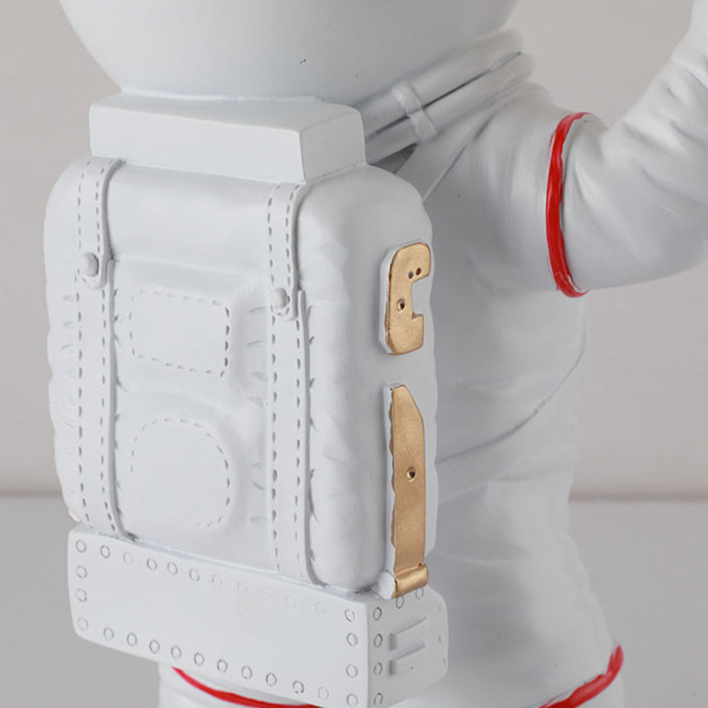 Modern Astronaut Resin Table & Wall Lamp – 3D Printed Moon Shade Accent Light