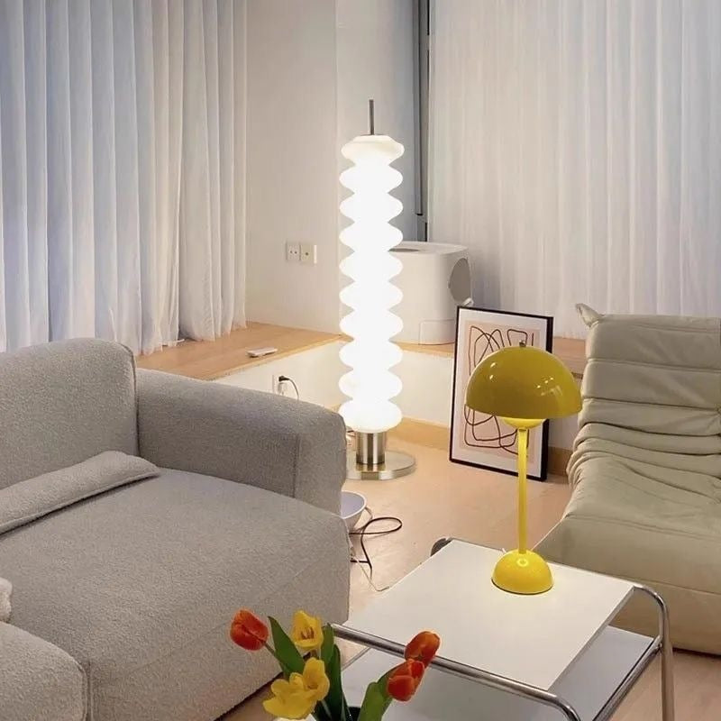 Modern Stacked Sphere Floor & Table Lamp – Nordic Tiered Acrylic Accent Light for Living Room & Bedroom