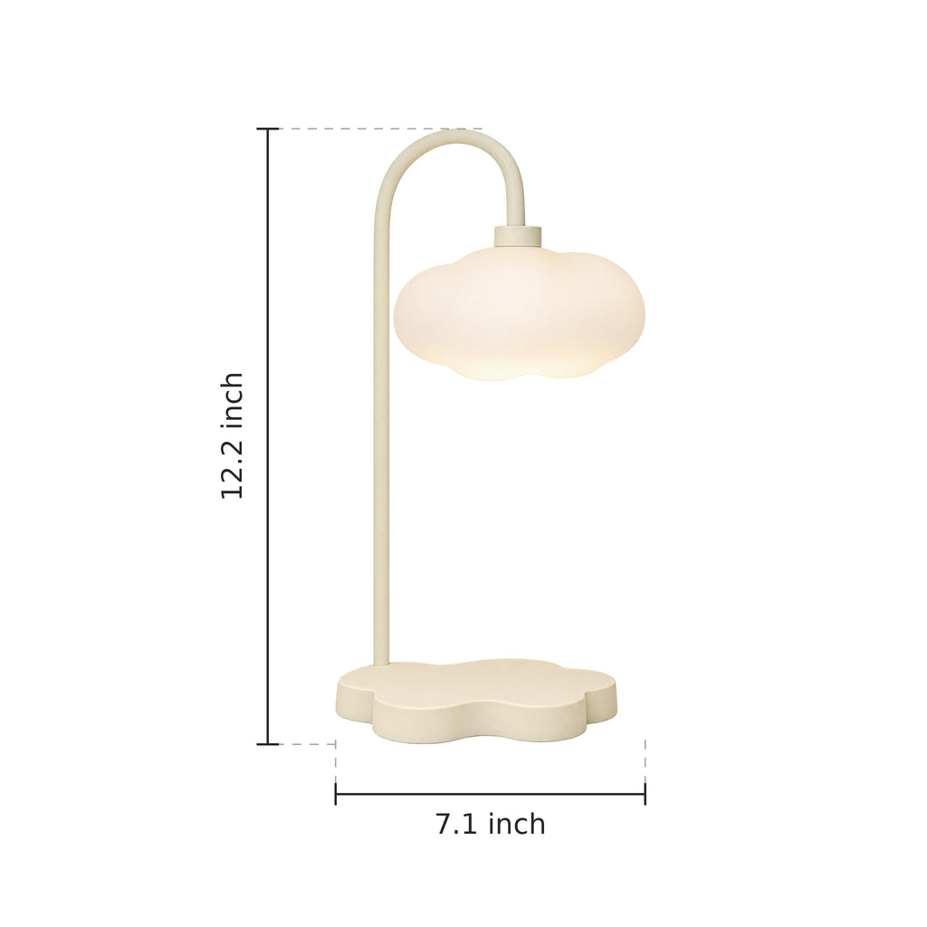 Cloud Candle Warmer Lamp - Dimensions