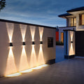 Solar IP65 Waterproof LED Outdoor Wall Light – Industrial Two-Way Warm Wall Sconce for Garden, Patio, Courtyard, Villa, Balcony & Exterior Walls