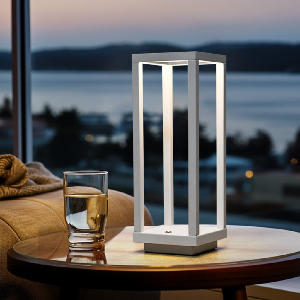 Rechargeable LED Table Lamp 5W – Cordless Touch Control Ambient Light for Bedroom, Restaurant, Bar & Outdoor Camping Velumoza