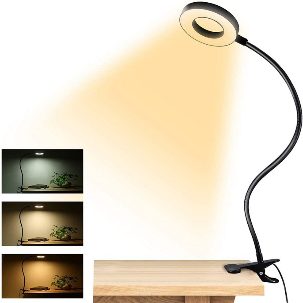 3.5-Inch 48 LED Eye-Protection USB Desk Lamp with Optional Magnifying Glass for Precision Work Velumoza
