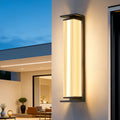 Modern IP65 Waterproof Stainless Steel LED Outdoor Wall Light – Minimalist Exterior Sconce for Garden, Patio, Villa, Porch, Gate & Terrace