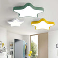 Colorful Star LED Ceiling Light – Ultra-Thin Modern Kids Bedroom Light, Dimmable 110V