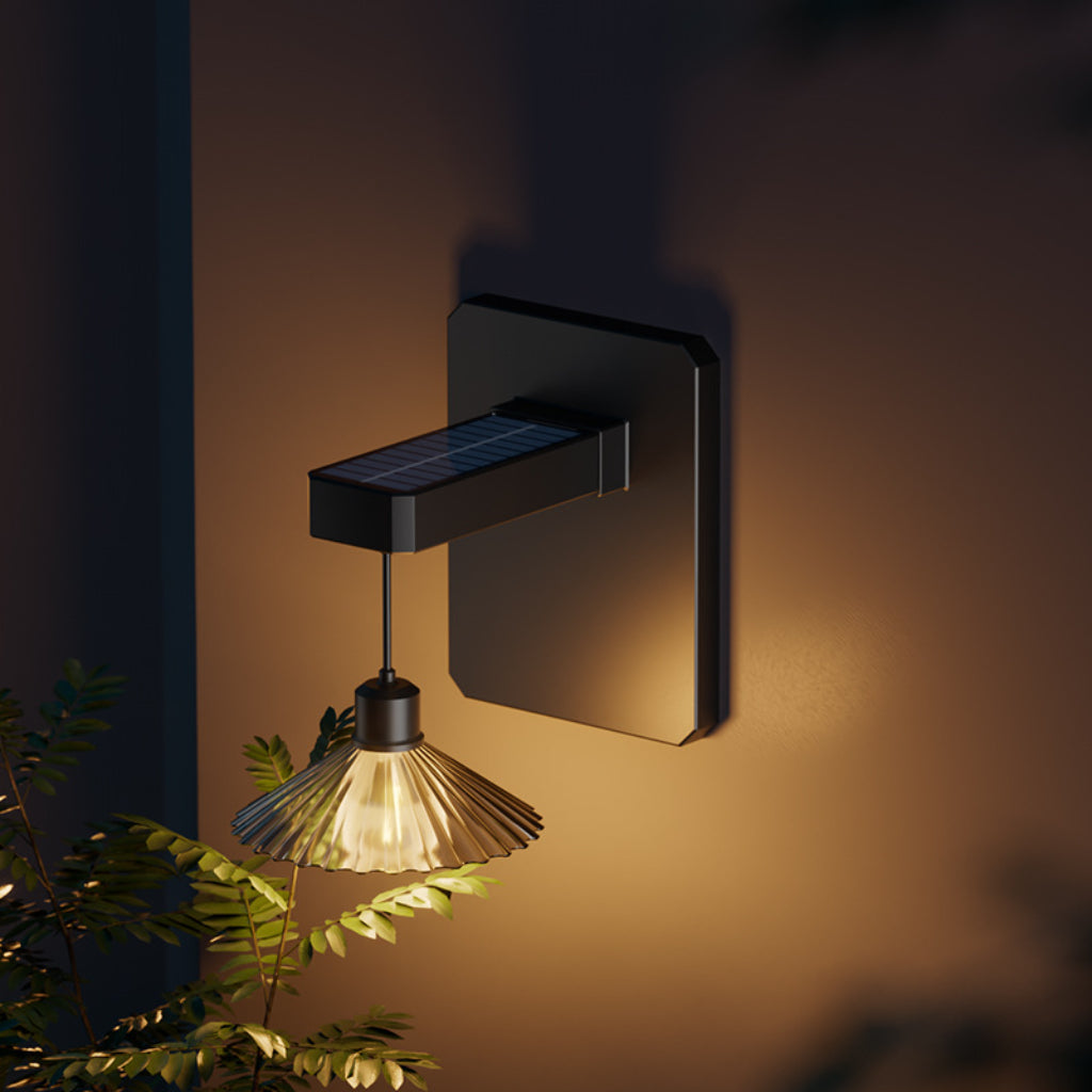 Solar LED Wall Light Outdoor Waterproof Flame Effect Garden Fence Light – Villa Patio Decorative Sconce Velumoza