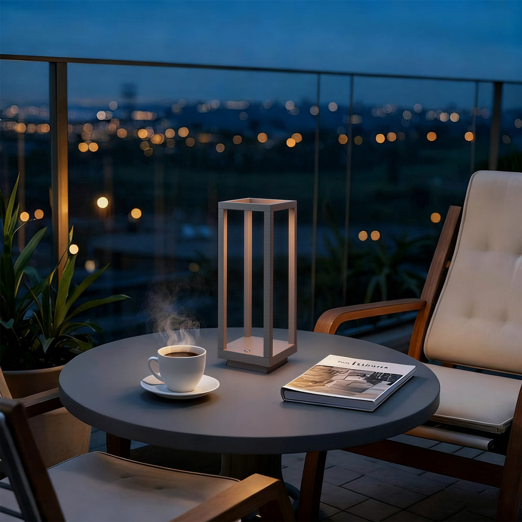 Rechargeable LED Table Lamp 5W – Cordless Touch Control Ambient Light for Bedroom, Restaurant, Bar & Outdoor Camping Velumoza