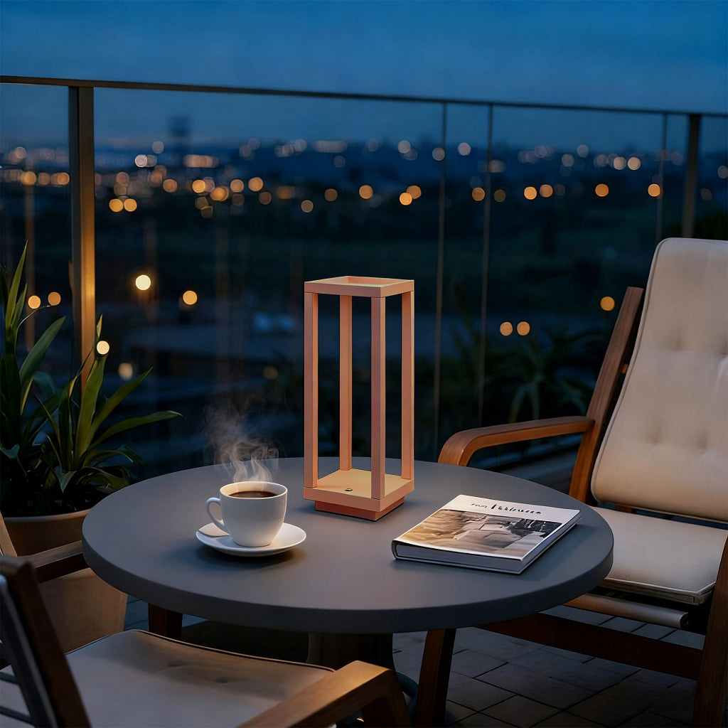 Rechargeable LED Table Lamp 5W – Cordless Touch Control Ambient Light for Bedroom, Restaurant, Bar & Outdoor Camping Velumoza