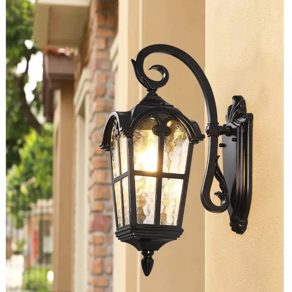 Solar Powered Outdoor Wall Light Aluminum Waterproof LED Sconce for Villa Garden Patio 110V Velumoza