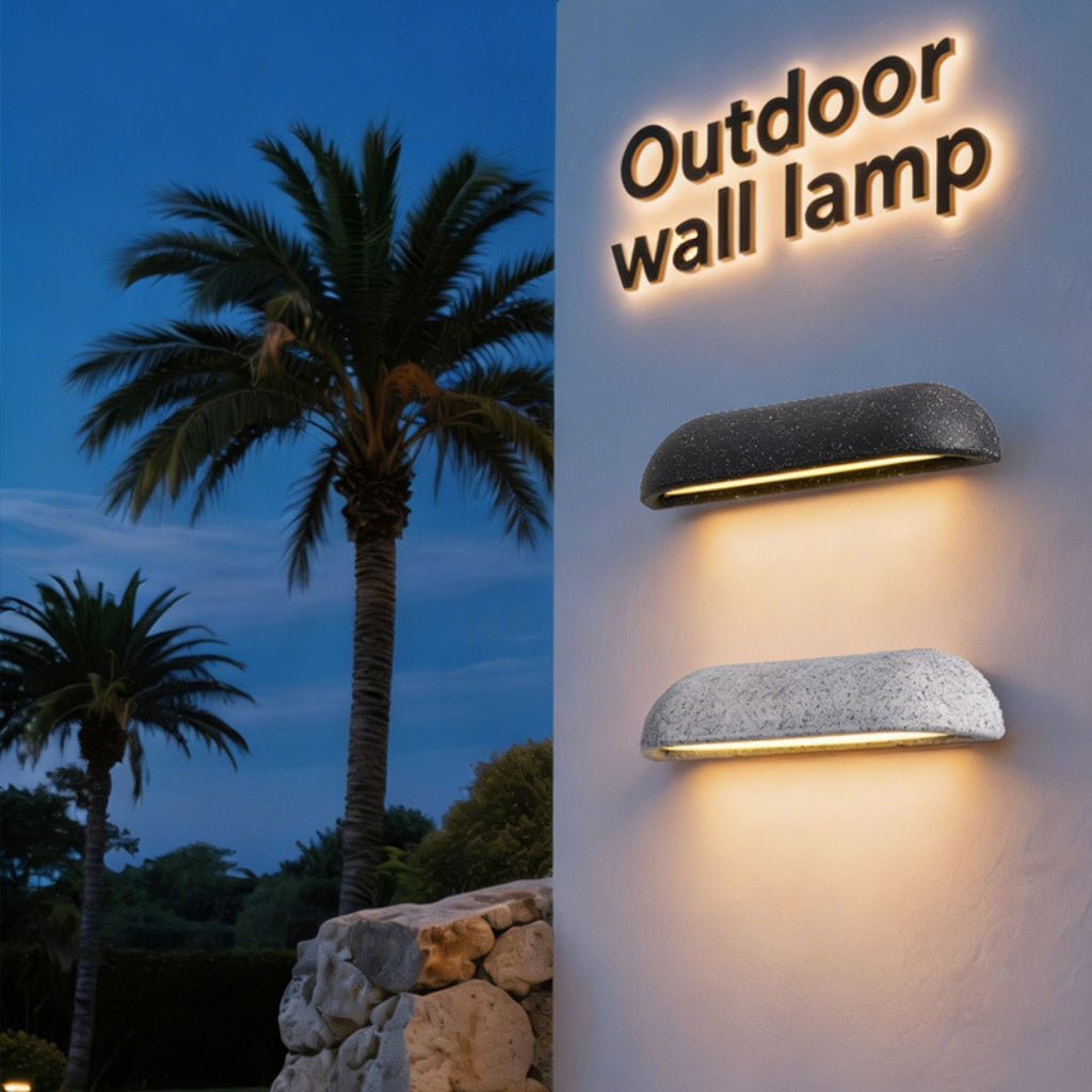 IP65 Waterproof Outdoor Marble Wall Lamp – Modern LED Villa Garden Exterior Wall Sconce Velumoza
