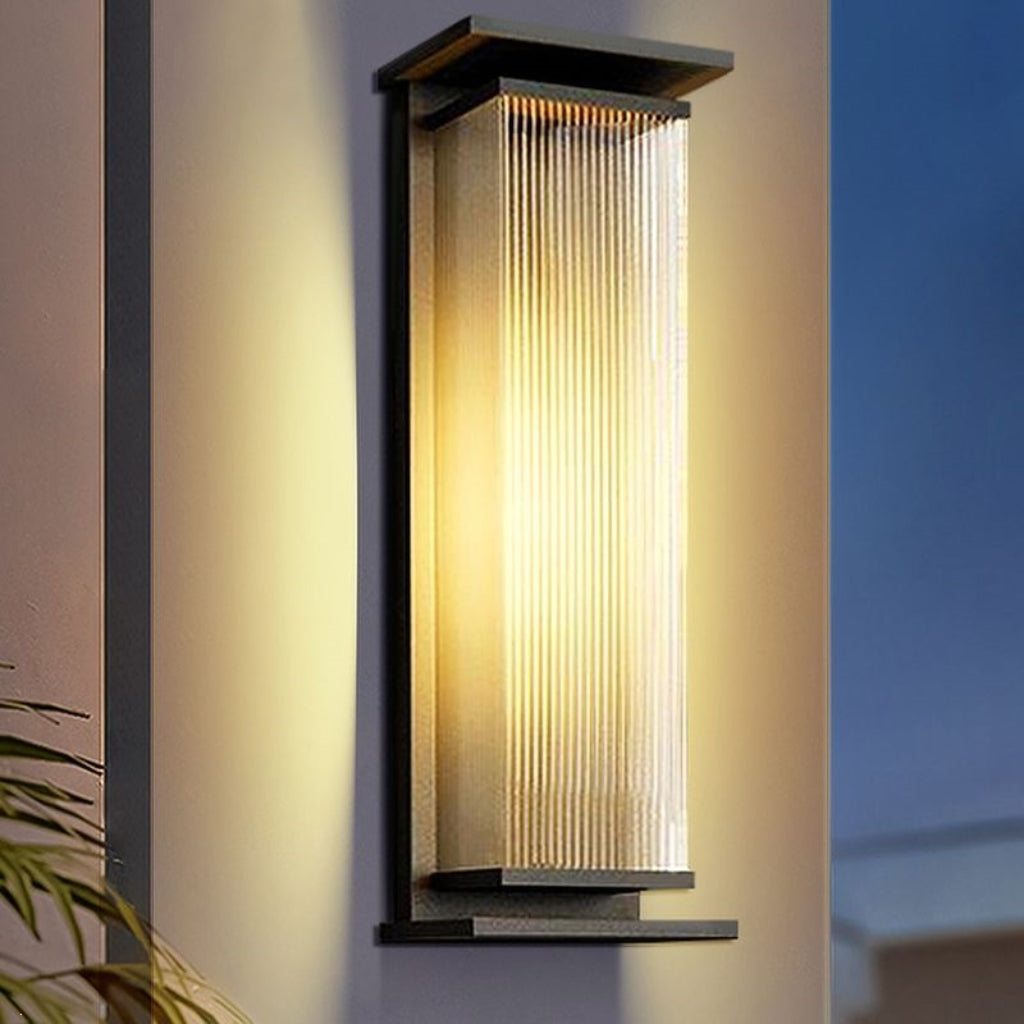 Modern Outdoor LED Wall Light Waterproof Aluminum Pillar Lamp 110V US Plug Garden Courtyard Sconce Velumoza