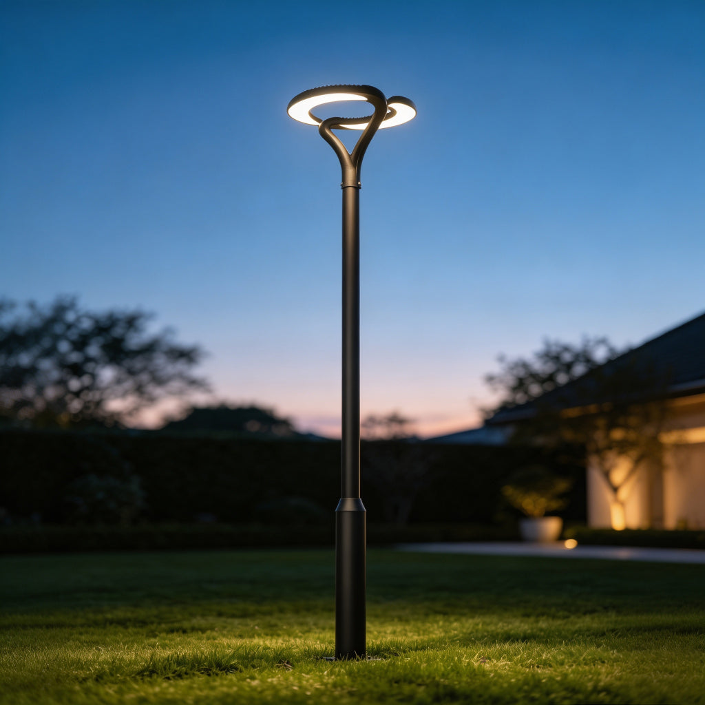 Modern LED Outdoor Street Light – Waterproof Garden Landscape Pole Lamp for Courtyard, Villa, Park & Road Lighting Velumoza
