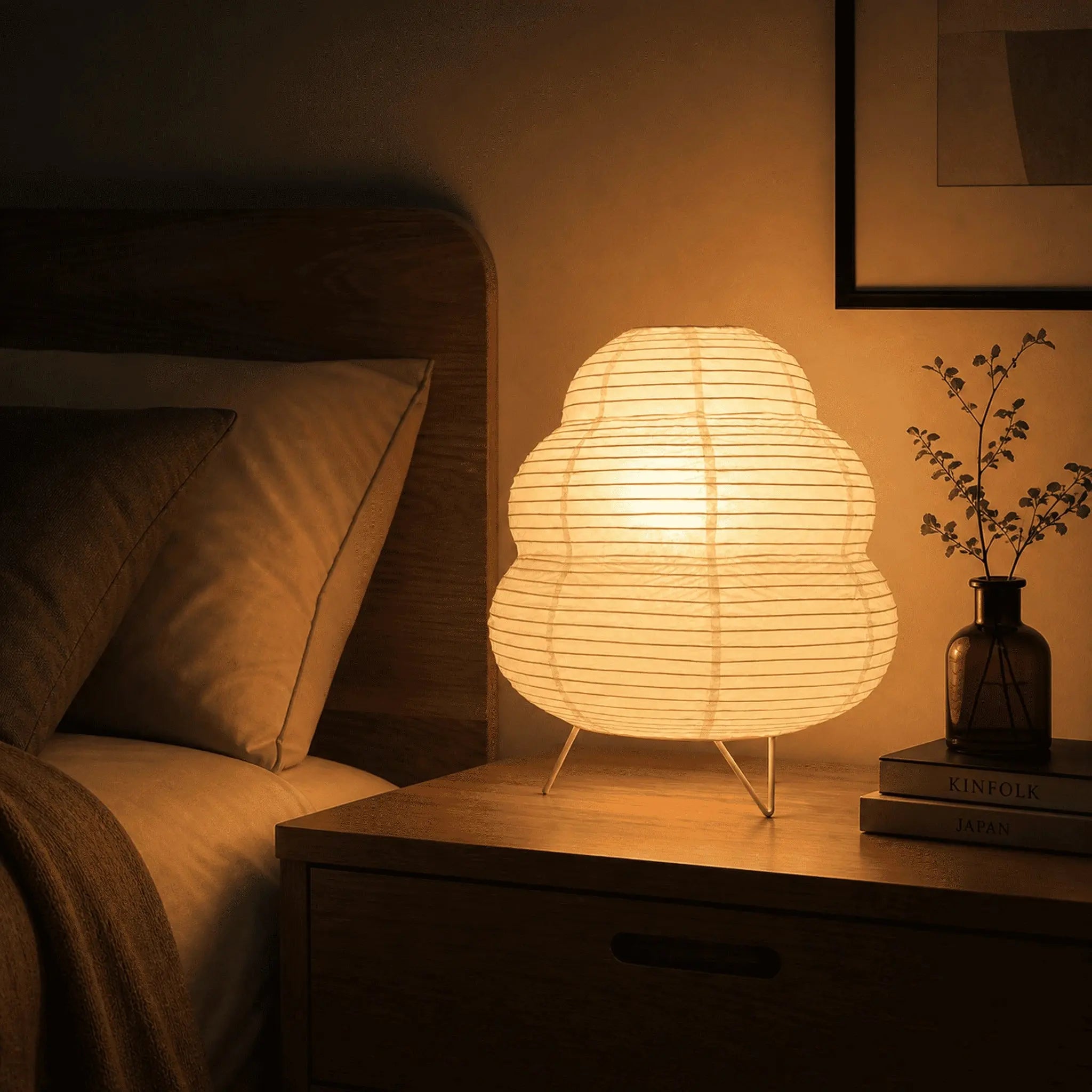 Rice Paper Table Lamp LED