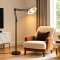 38W LED Eye-Care Floor Lamp – Super Bright Adjustable Beauty, Tattoo & Lash Work Light with Remote Control, 110V US Plug