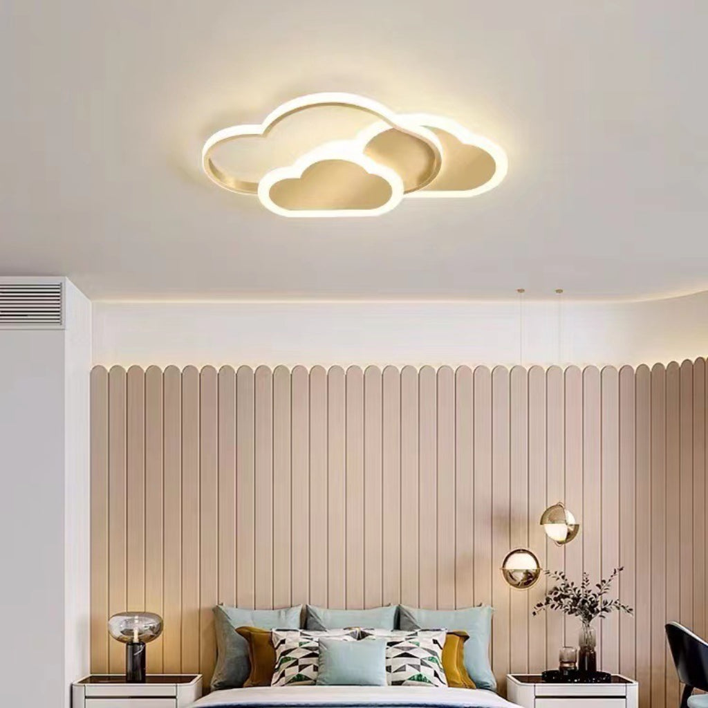 Modern Cloud LED Ceiling Light for Kids’ Bedroom – Creative Acrylic Flush Mount with Dimming, 110V