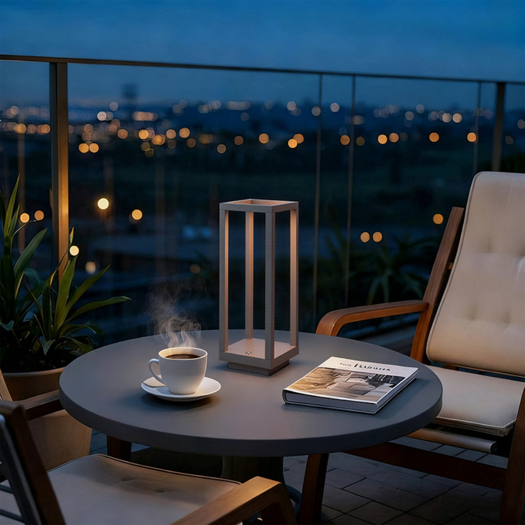 Rechargeable LED Table Lamp 5W – Cordless Touch Control Ambient Light for Bedroom, Restaurant, Bar & Outdoor Camping Velumoza