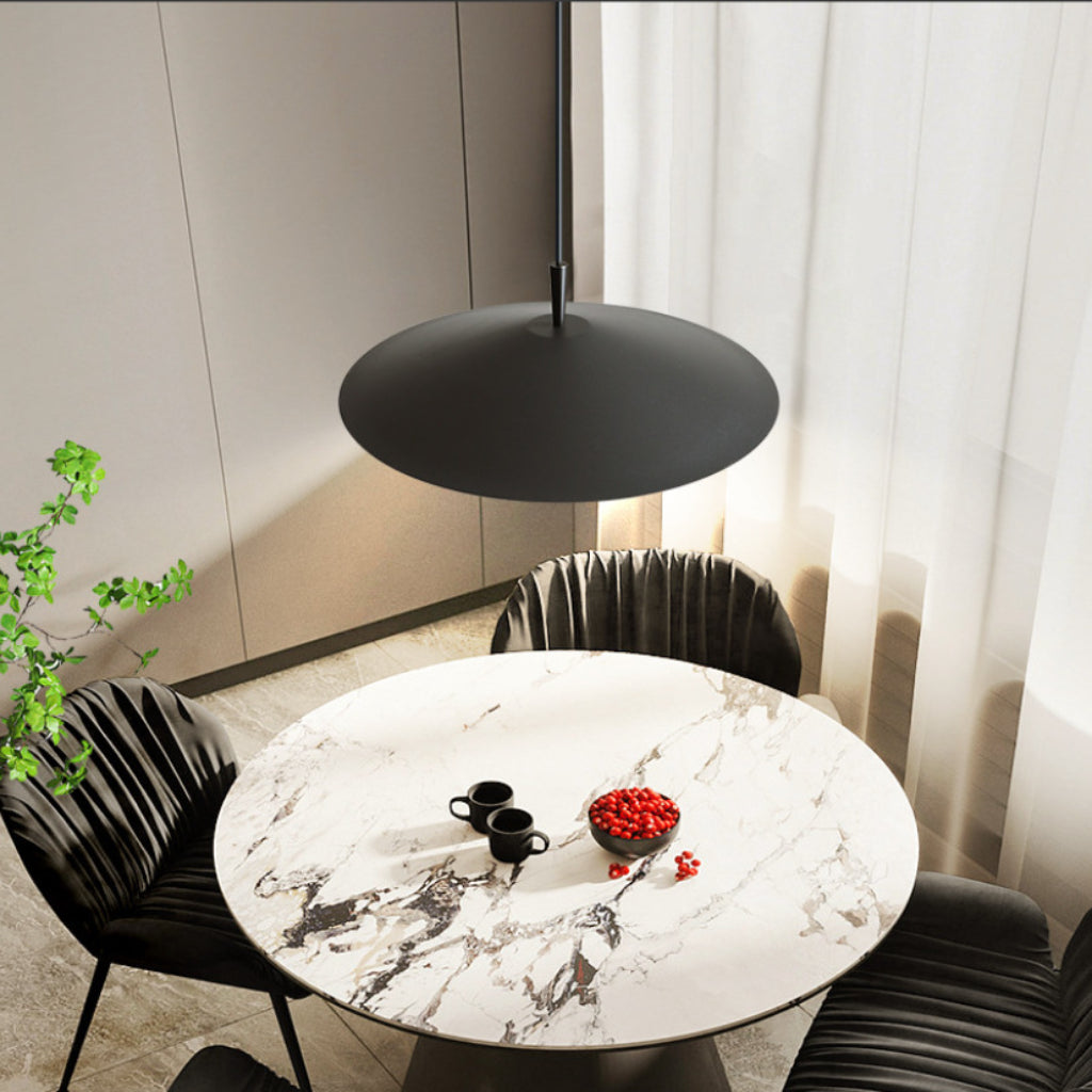 Italian Postmodern Sand Finish LED Pendant Chandelier – Nordic Danish Minimalist 18.90-Inch Art Hanging Light for Dining Room, Living Room, Restaurant & Hotel