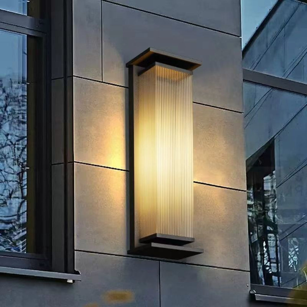 Modern Outdoor LED Wall Light Waterproof Aluminum Pillar Lamp 110V US Plug Garden Courtyard Sconce Velumoza