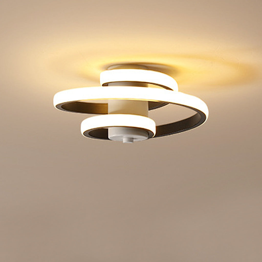 Modern Minimalist LED Ceiling Light – Aluminum & PVC Flush Mount for Hallway, Entryway & Balcony, 110V