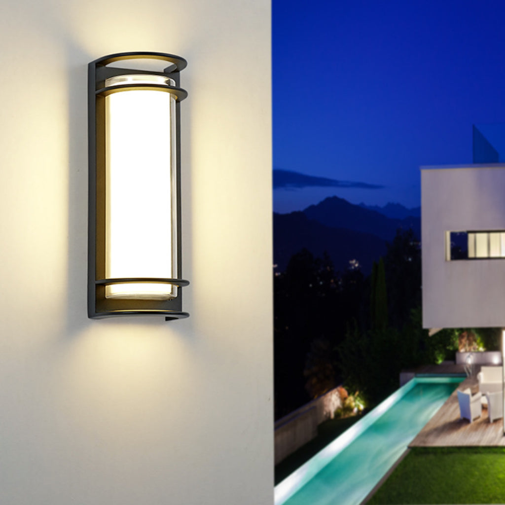 Modern IP65 Waterproof Aluminum LED Outdoor Wall Light – 30W/50W Exterior Sconce for Porch, Patio, Garden, Balcony, Villa & Entryway Velumoza