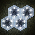 Solar Hexagon LED Floor Light – IP65 Waterproof Outdoor Garden Pathway Tile Lamp for Steps, Walkways & Courtyard Decoration Velumoza