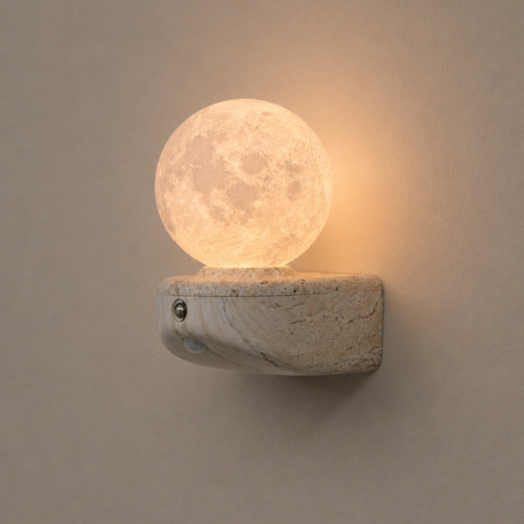 Magnetic Moon LED Night Light – Creative Three-Color Dimmable Bedroom Atmosphere Lamp with Modern Floating-Style Design