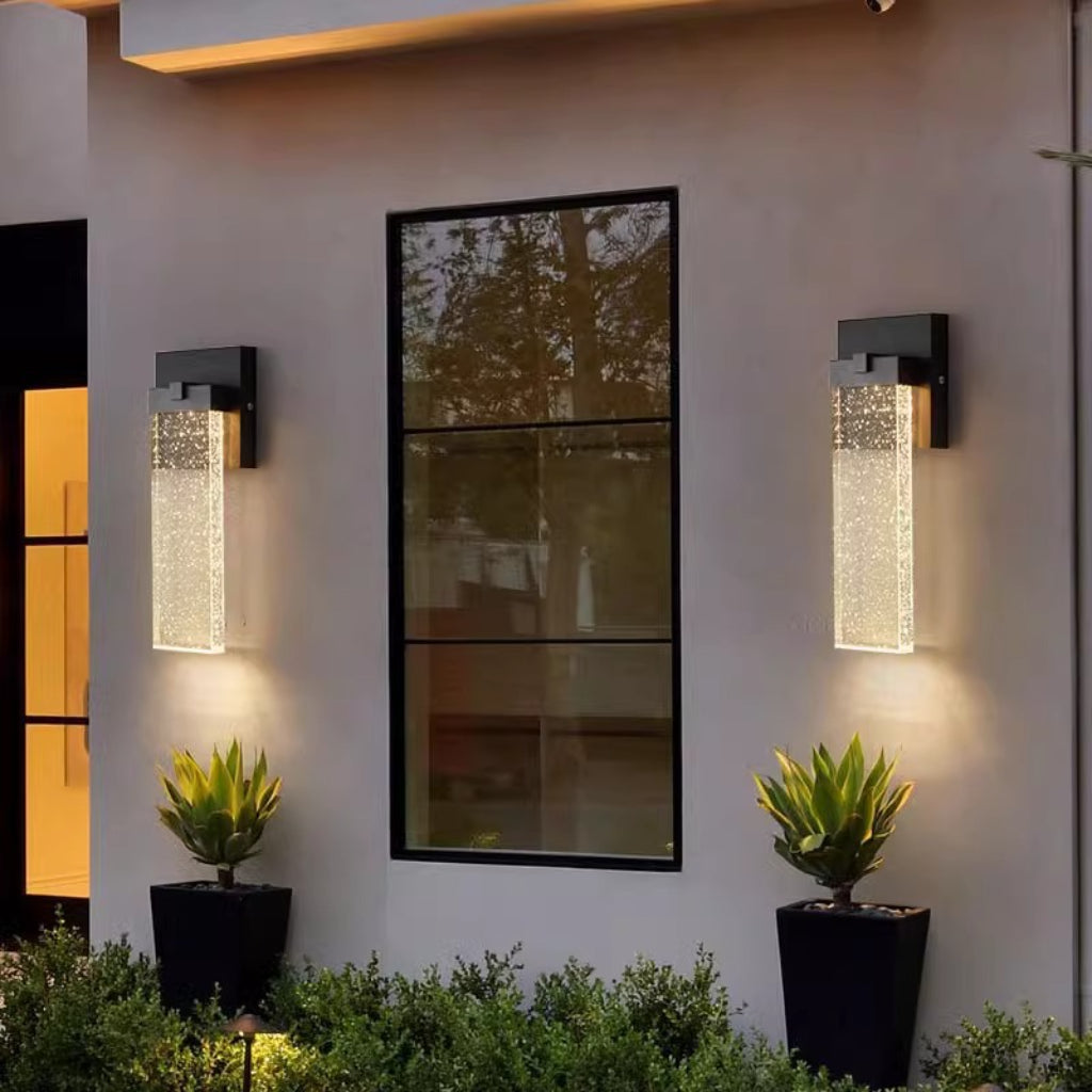 Modern LED Outdoor Wall Sconce Light – IP65 Waterproof Exterior Garden, Patio & Balcony Wall Lamp 110V US Plug Velumoza