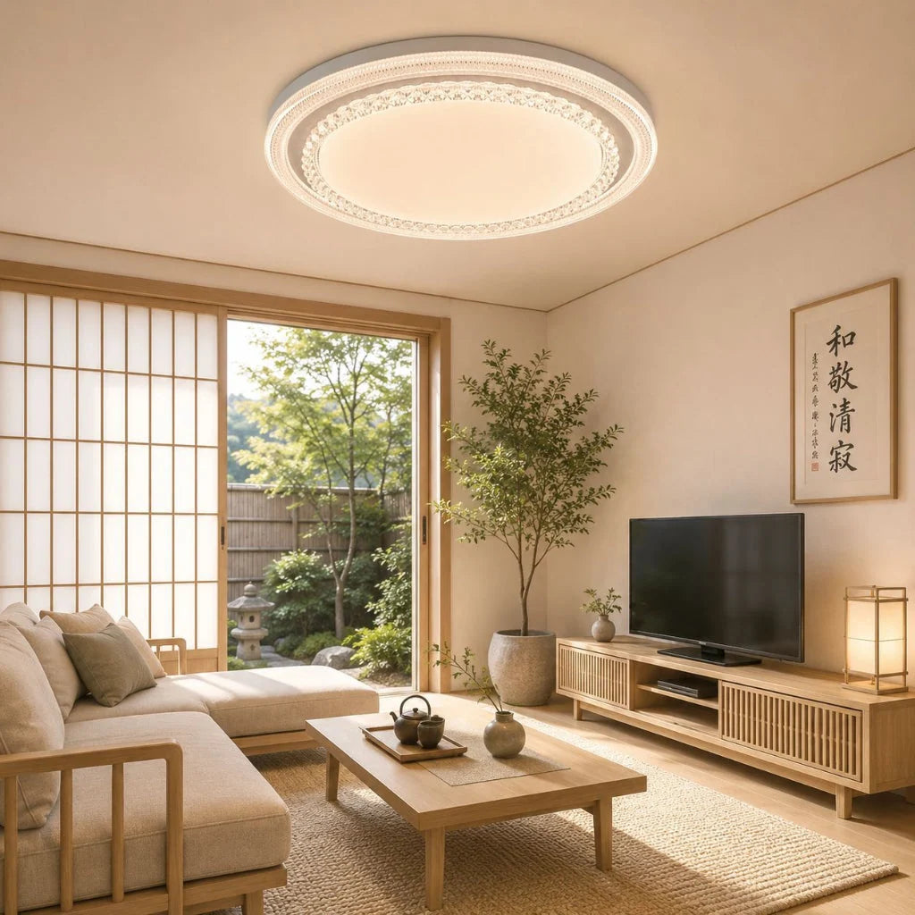 Flush Mount LED Ceiling Light, 36W Round with App & Remote Dimming Velumoza