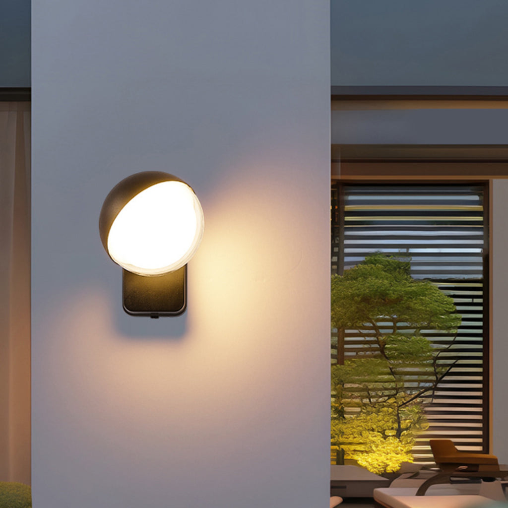 Modern Outdoor Waterproof LED Wall Lamp – 12W Aluminum Up Down Exterior Sconce with Adjustable Holder, IP65 Weatherproof Lighting Velumoza
