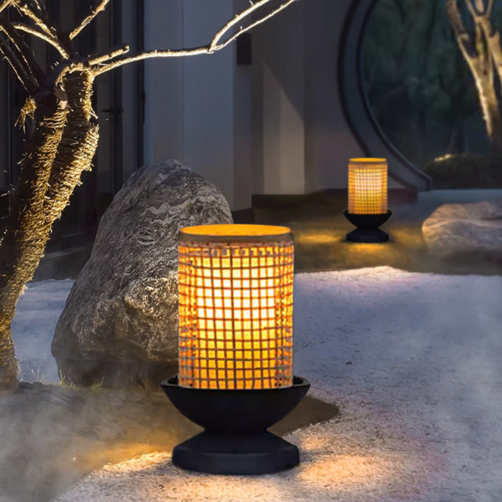 Solar Lawn Lamp Outdoor Waterproof Garden Floor Light – Chinese Zen Landscape Pathway Lamp for Courtyard & Patio Velumoza