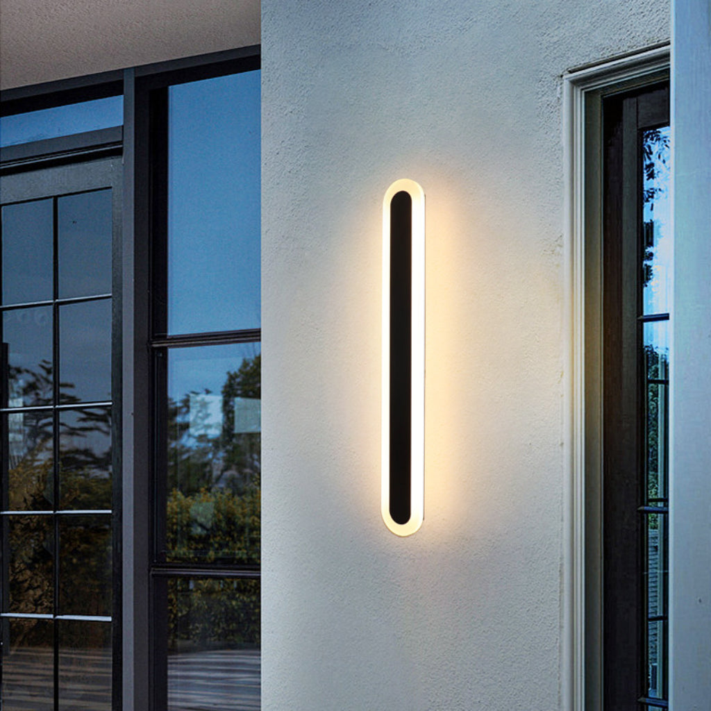LED Outdoor Linear Wall Light – IP65 Waterproof Modern Balcony Villa Garden Fence Lamp with 3000K/4000K/6000K Lighting Options Velumoza