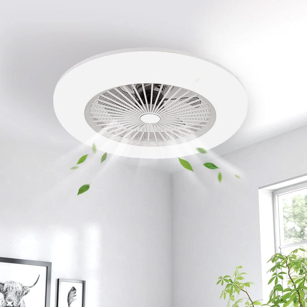 Modern Ceiling Fans with 3-Color LED, 9 Finishes, Voice Control Velumoza