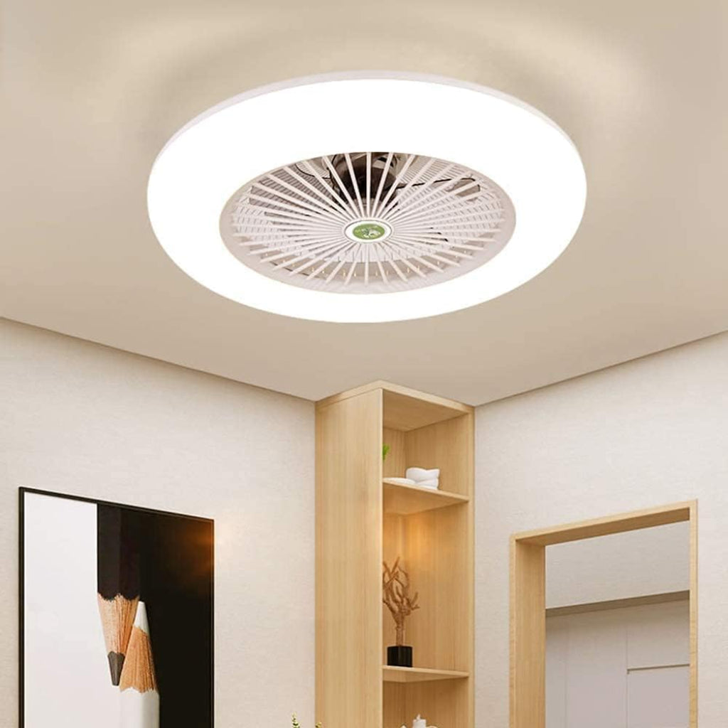 Modern Ceiling Fans with 3-Color LED, 9 Finishes, Voice Control Velumoza