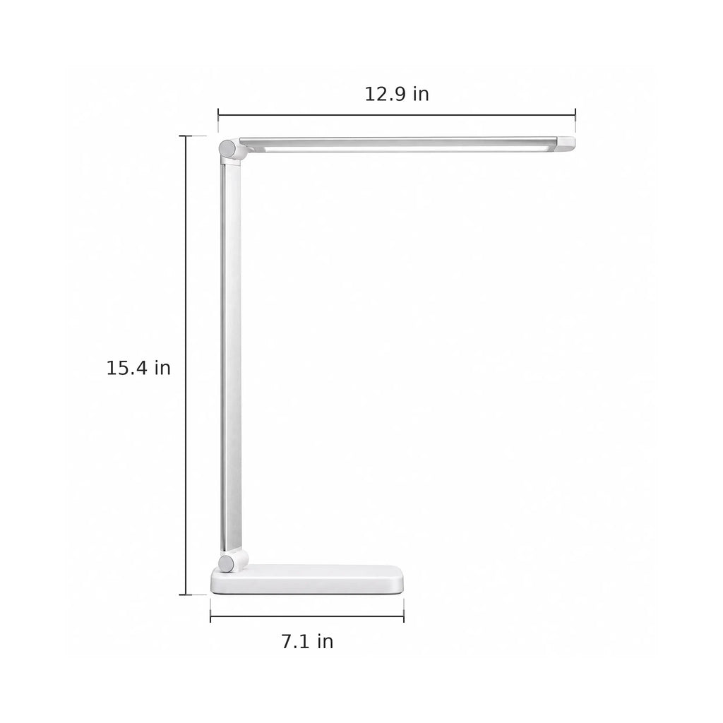 Foldable LED Desk Lamp - Dimensions