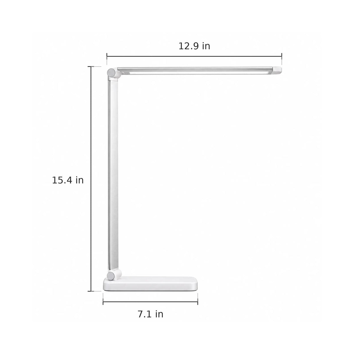 Foldable LED Desk Lamp - Dimensions