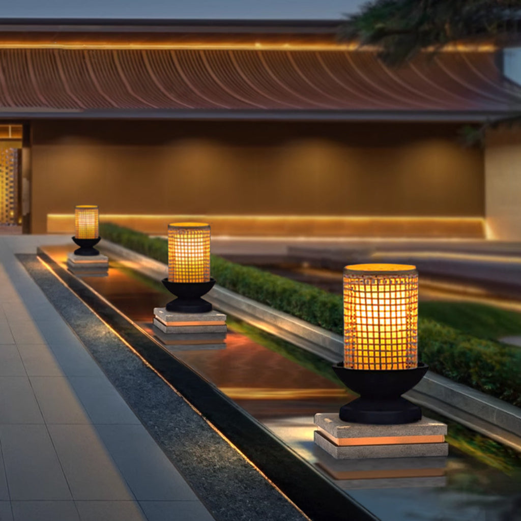 Solar Lawn Lamp Outdoor Waterproof Garden Floor Light – Chinese Zen Landscape Pathway Lamp for Courtyard & Patio Velumoza