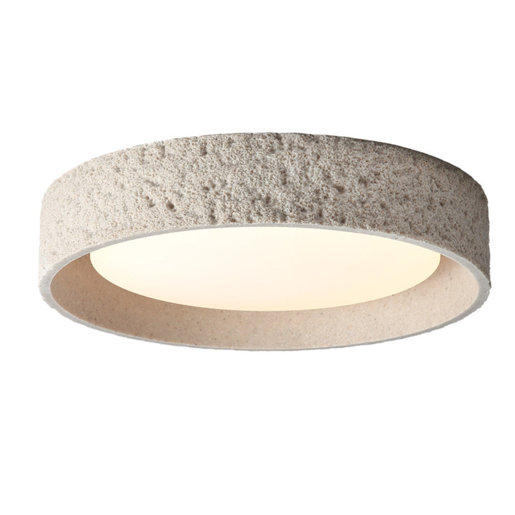 Wabi-Sabi LED Ceiling Light – Modern Resin & Acrylic Flush Mount, Dimmable Smart Lighting, 110V