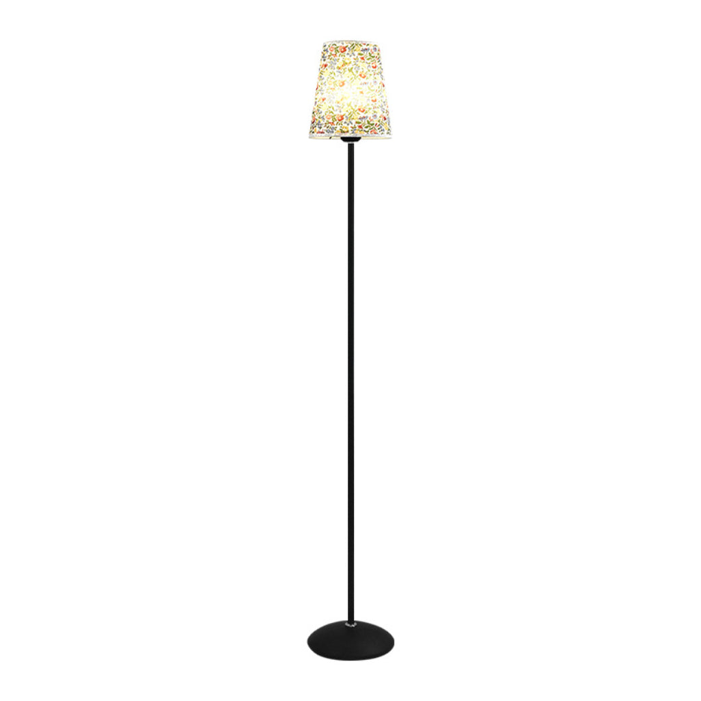 Modern Minimalist LED Floor Lamp with Fabric Shade, Dimmable Standing Lamp, 110V US Plug, Contemporary Floor Light for Living Room & Bedroom