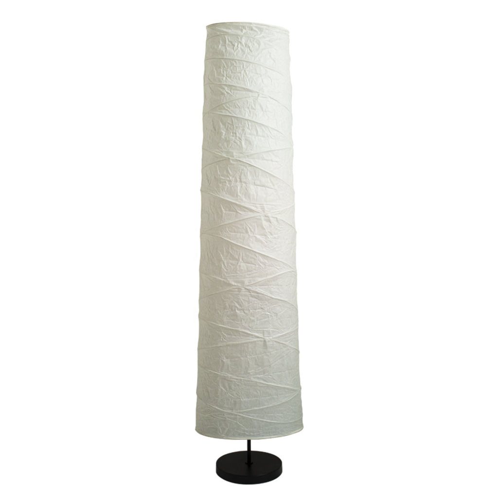 Scandinavian Nordic Floor Lamp with Paper Shade, Modern Minimalist Standing Lamp