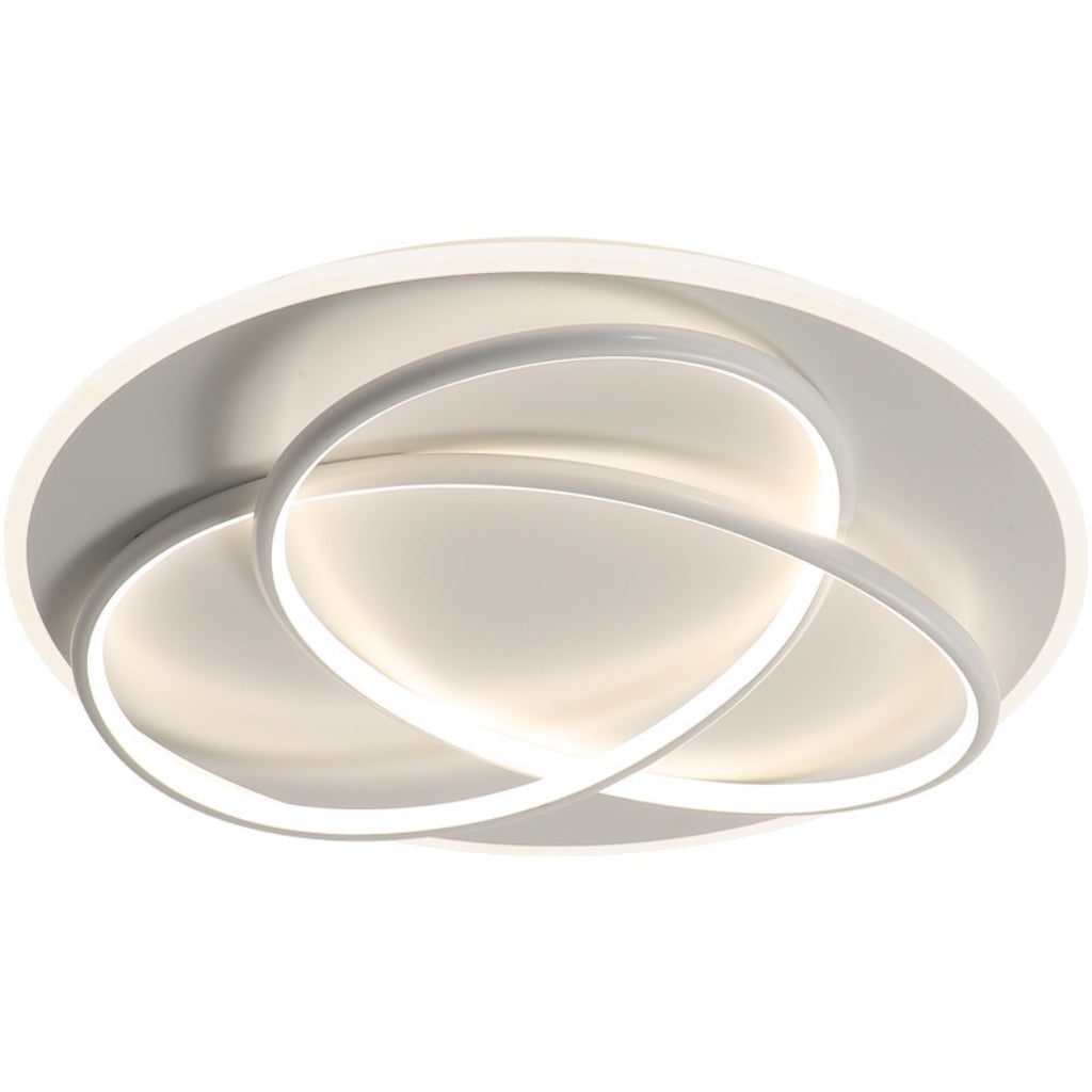 19.68-Inch Modern Round LED Ceiling Light – Smart Dimmable Flush Mount Fixture with Remote Control Velumoza