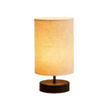 Nordic Fabric USB Table Lamp with 3-Color Dimming – Black or White Bedside Night Light Velumoza