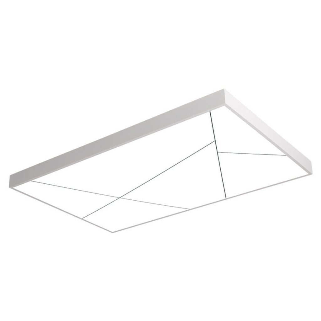 Japanese Rectangular LED Ceiling Light – Ultra-Thin Wood Grain Modern Flush Mount, Dimmable Remote Control, 110V
