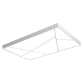 Japanese Rectangular LED Ceiling Light – Ultra-Thin Wood Grain Modern Flush Mount, Dimmable Remote Control, 110V