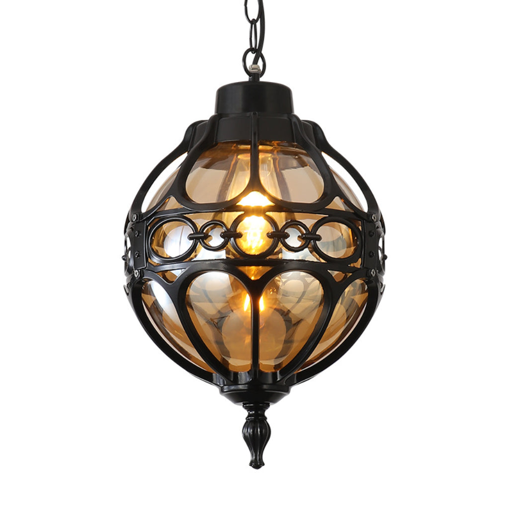 Modern Outdoor LED Globe Chandelier Light – Waterproof Aluminum Ball Hanging Garden Patio Courtyard Lamp Velumoza
