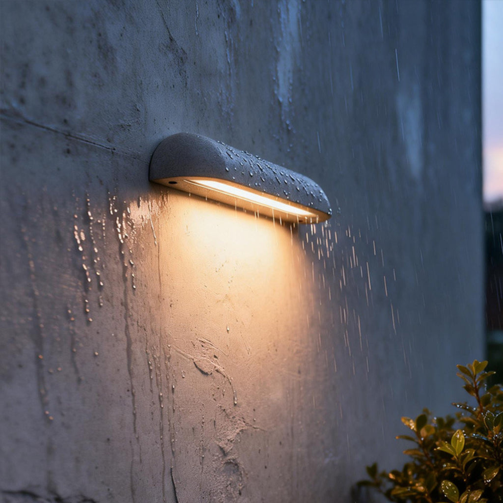 IP65 Waterproof Outdoor Marble Wall Lamp – Modern LED Villa Garden Exterior Wall Sconce Velumoza