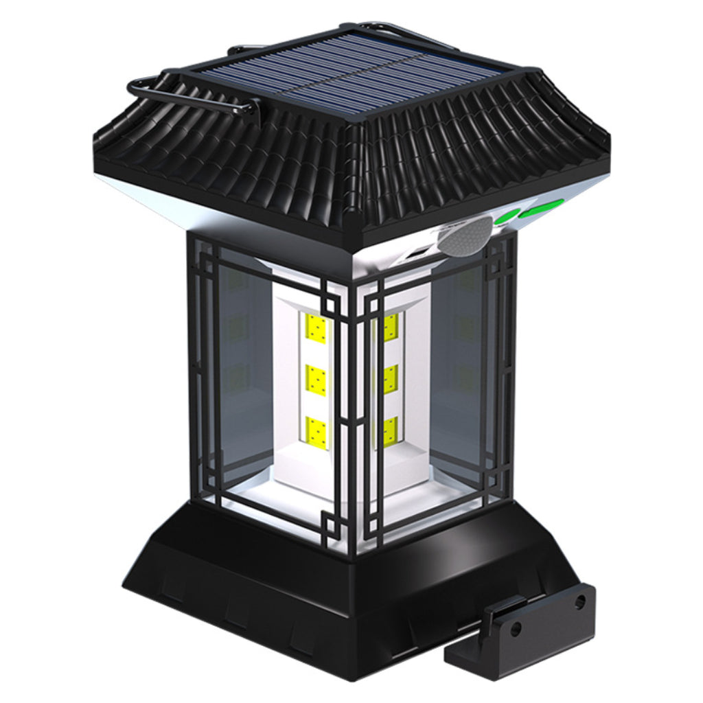 Solar LED Induction Lantern Outdoor Wall Light – Remote Control Waterproof Motion Sensor Garden Lamp for Courtyard & Patio Velumoza