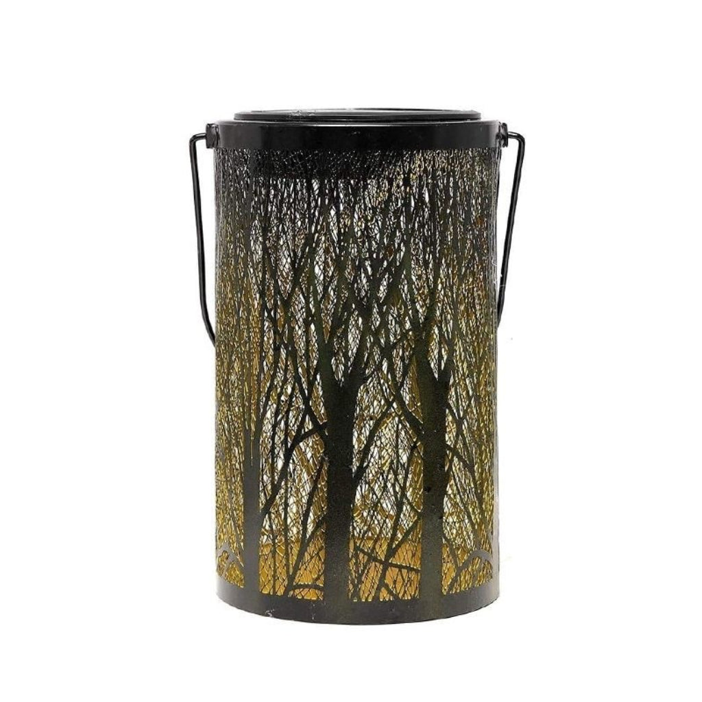Solar Outdoor Garden Lantern – Vintage Wrought Iron LED Landscape Light for Patio, Balcony & Courtyard Decoration Velumoza