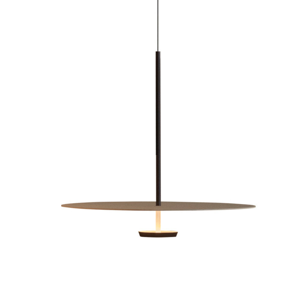 Nordic Flying Saucer LED Pendant Light – Modern Danish Minimalist Round Hanging Chandelier with Adjustable Height for Dining Room, Restaurant, Office & Bar – 110V Velumoza